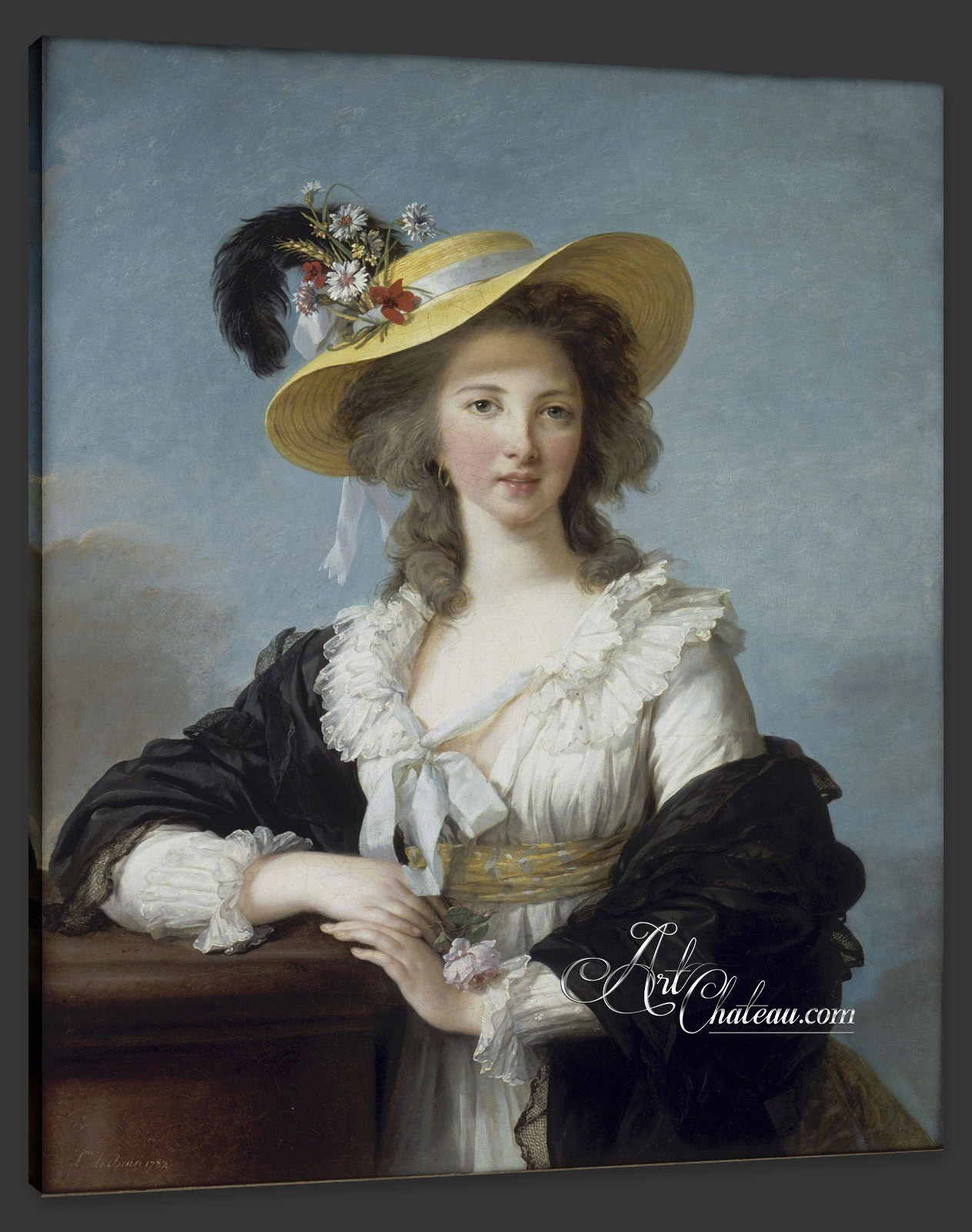 Rococo Painting, after Louise Elisabeth Vigee Le Brun